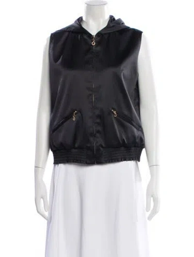 Pre-owned St John Biker Jacket In Black