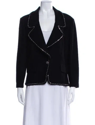 Pre-owned St John Biker Jacket In Black