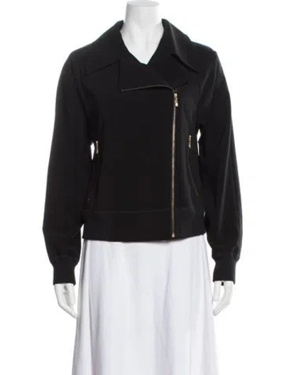 Pre-owned St John Biker Jacket In Black