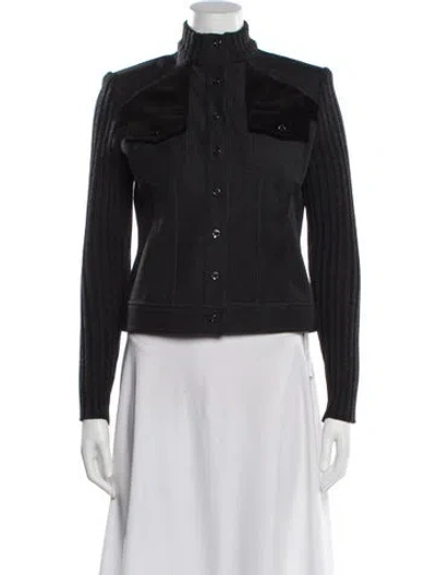 Pre-owned St John Biker Jacket In Gray