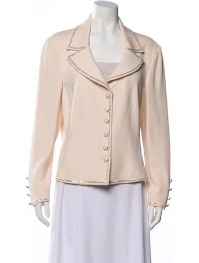 Pre-owned St John Biker Jacket In Neutral