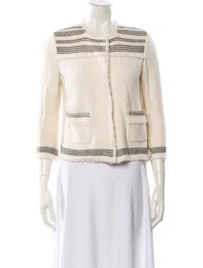 Pre-owned St John Biker Jacket In Neutral