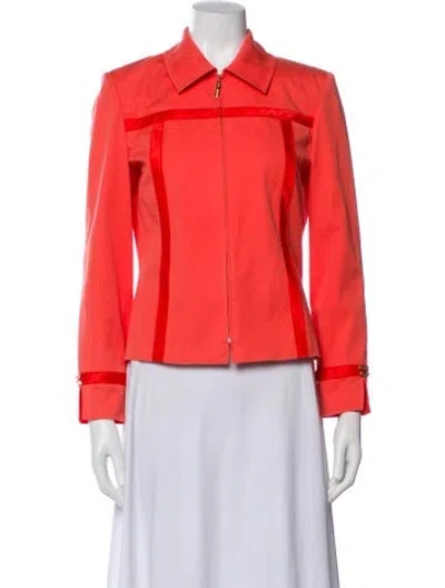 Pre-owned St John Biker Jacket In Orange