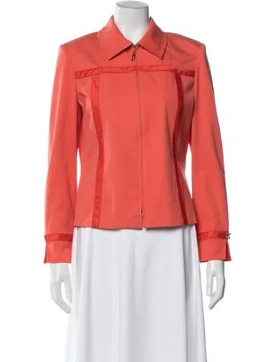 Pre-owned St John Biker Jacket In Orange