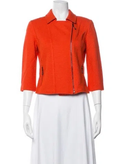 Pre-owned St John Biker Jacket In Orange