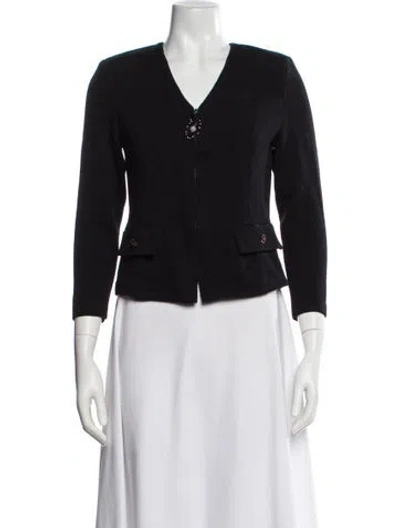 Pre-owned St John Blazer In Black