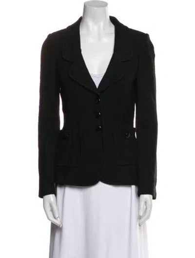 Pre-owned St John Blazer In Black