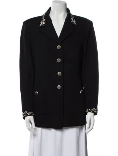Pre-owned St John Blazer In Black