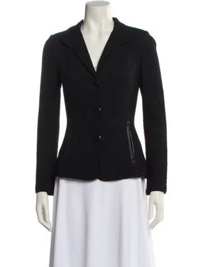 Pre-owned St John Blazer In Black