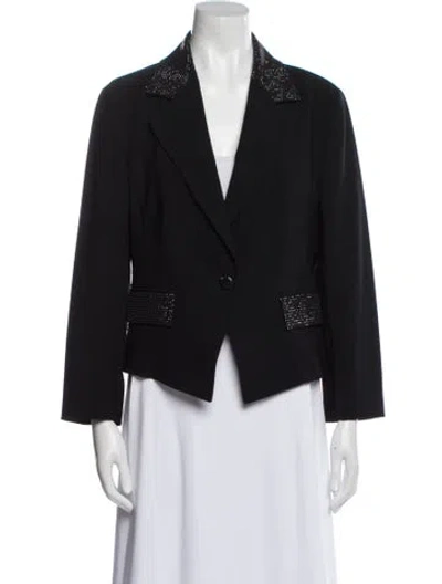 Pre-owned St John Blazer In Black