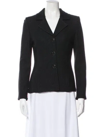 Pre-owned St John Blazer In Black