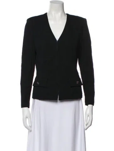 Pre-owned St John Blazer In Black