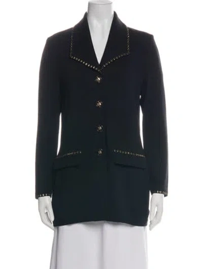 Pre-owned St John Blazer In Black