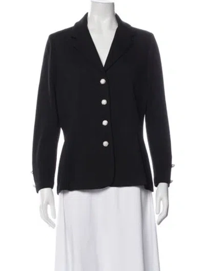 Pre-owned St John Blazer In Black