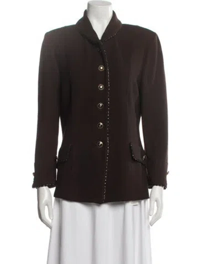 Pre-owned St John Blazer In Black
