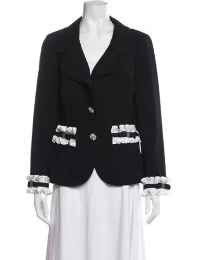 Pre-owned St John Blazer In Black