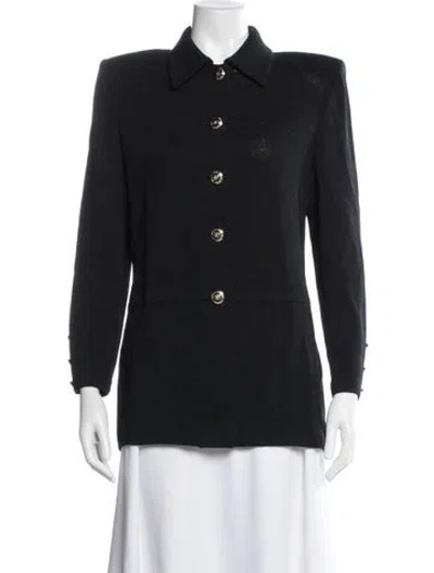 Pre-owned St John Blazer In Black