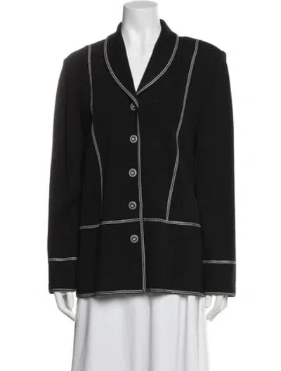 Pre-owned St John Blazer In Black