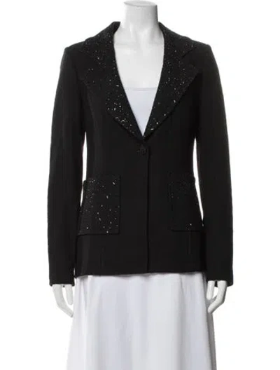 Pre-owned St John Blazer In Black
