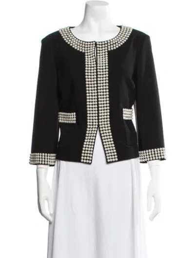 Pre-owned St John Blazer In Black