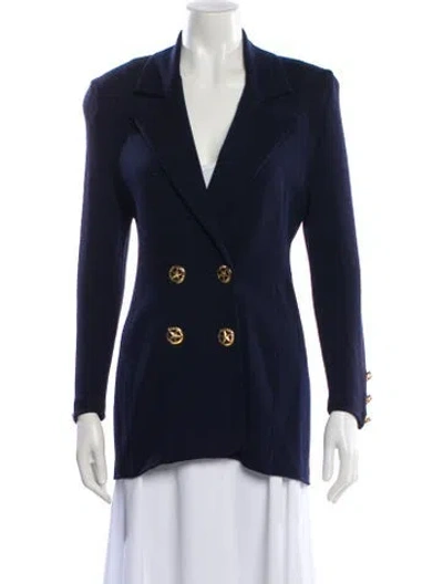 Pre-owned St John Blazer In Blue