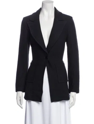 Pre-owned St John Blazer In Blue