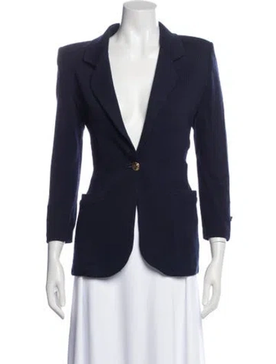 Pre-owned St John Blazer In Blue
