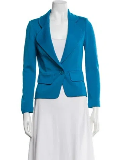 Pre-owned St John Blazer In Blue