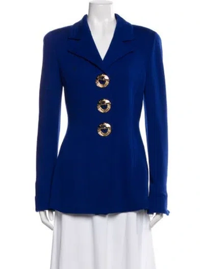 Pre-owned St John Blazer In Blue