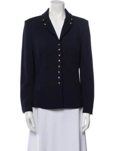 Pre-owned St John Blazer In Blue