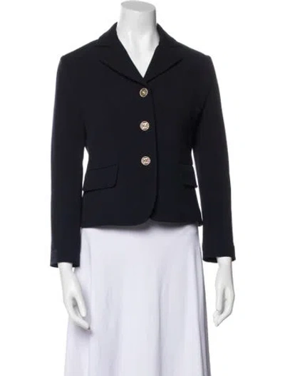 Pre-owned St John Blazer In Blue