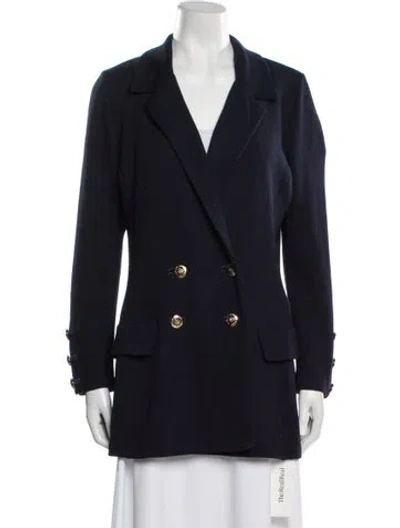 Pre-owned St John Blazer In Blue