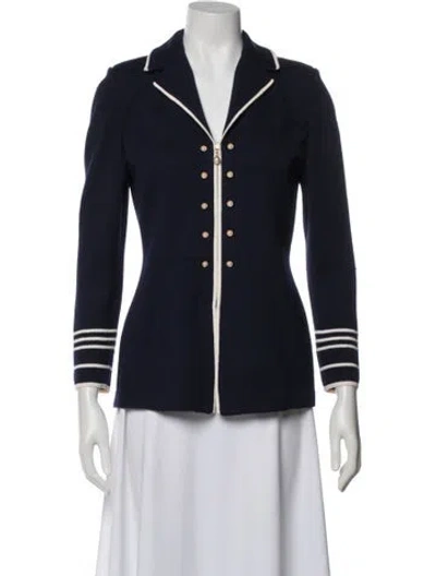 Pre-owned St John Blazer In Blue