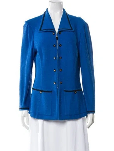Pre-owned St John Blazer In Blue