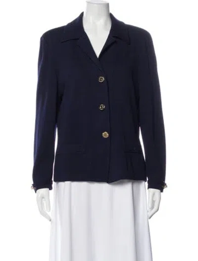 Pre-owned St John Blazer In Blue