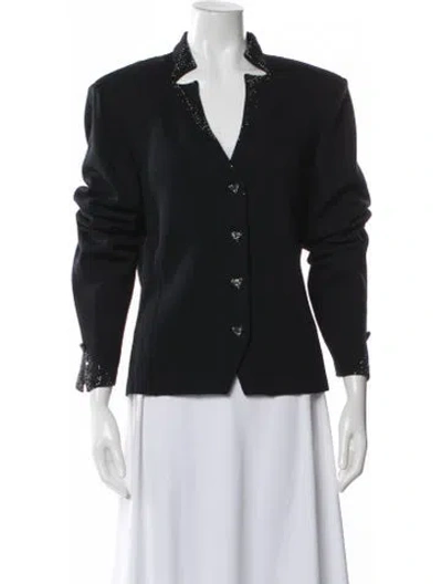 Pre-owned St John Blazer In Blue