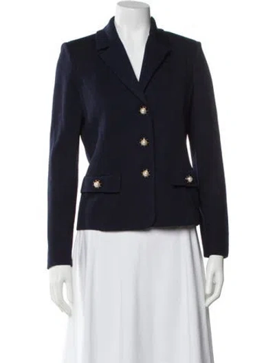 Pre-owned St John Blazer In Blue