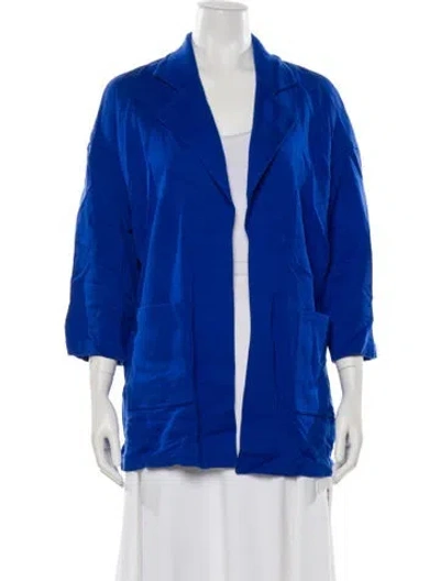 Pre-owned St John Blazer In Blue