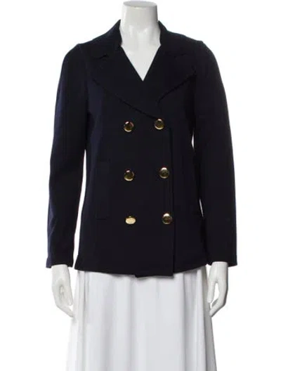 Pre-owned St John Blazer In Blue