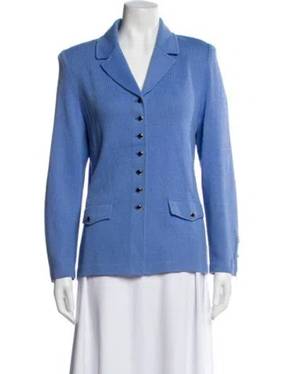Pre-owned St John Blazer In Blue