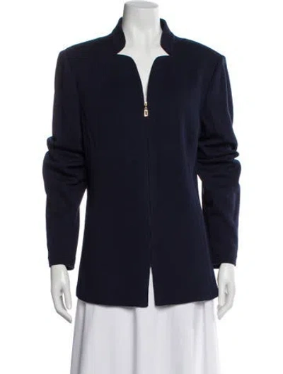 Pre-owned St John Blazer In Blue