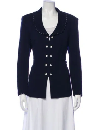 Pre-owned St John Blazer In Blue