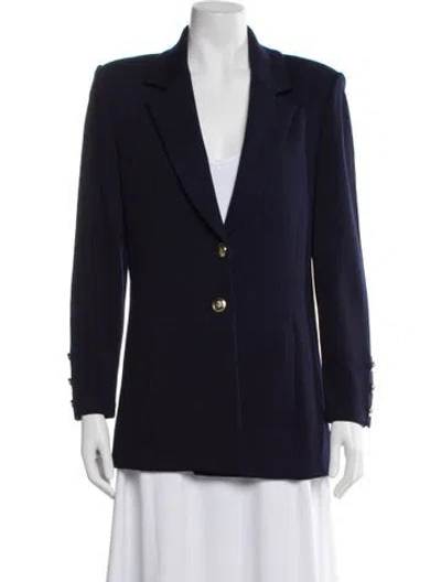 Pre-owned St John Blazer In Blue