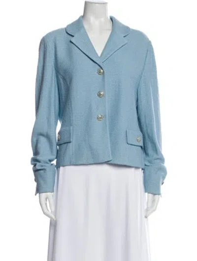 Pre-owned St John Blazer In Blue