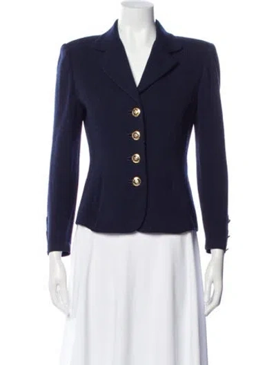 Pre-owned St John Blazer In Blue