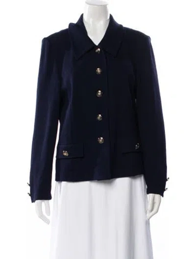 Pre-owned St John Blazer In Blue