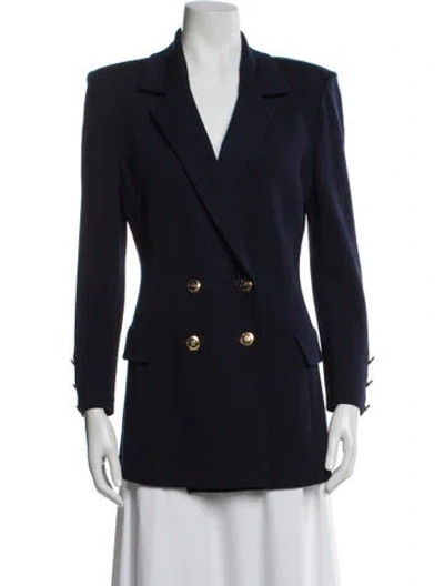 Pre-owned St John Blazer In Blue