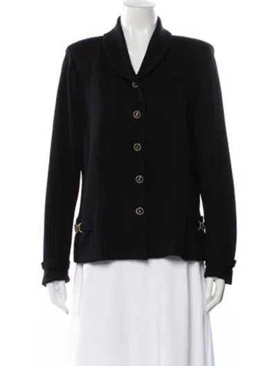 Pre-owned St John Blazer In Blue