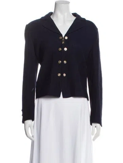 Pre-owned St John Blazer In Blue