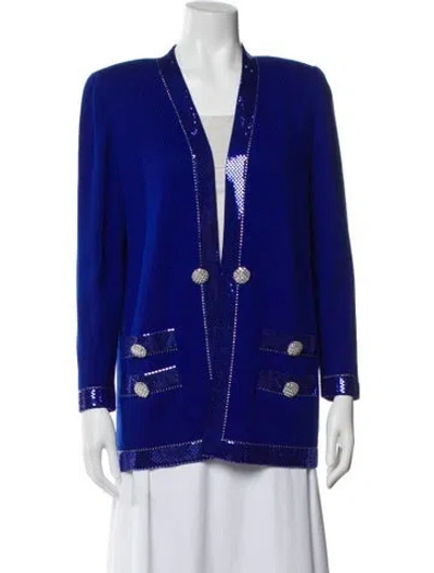 Pre-owned St John Blazer In Blue